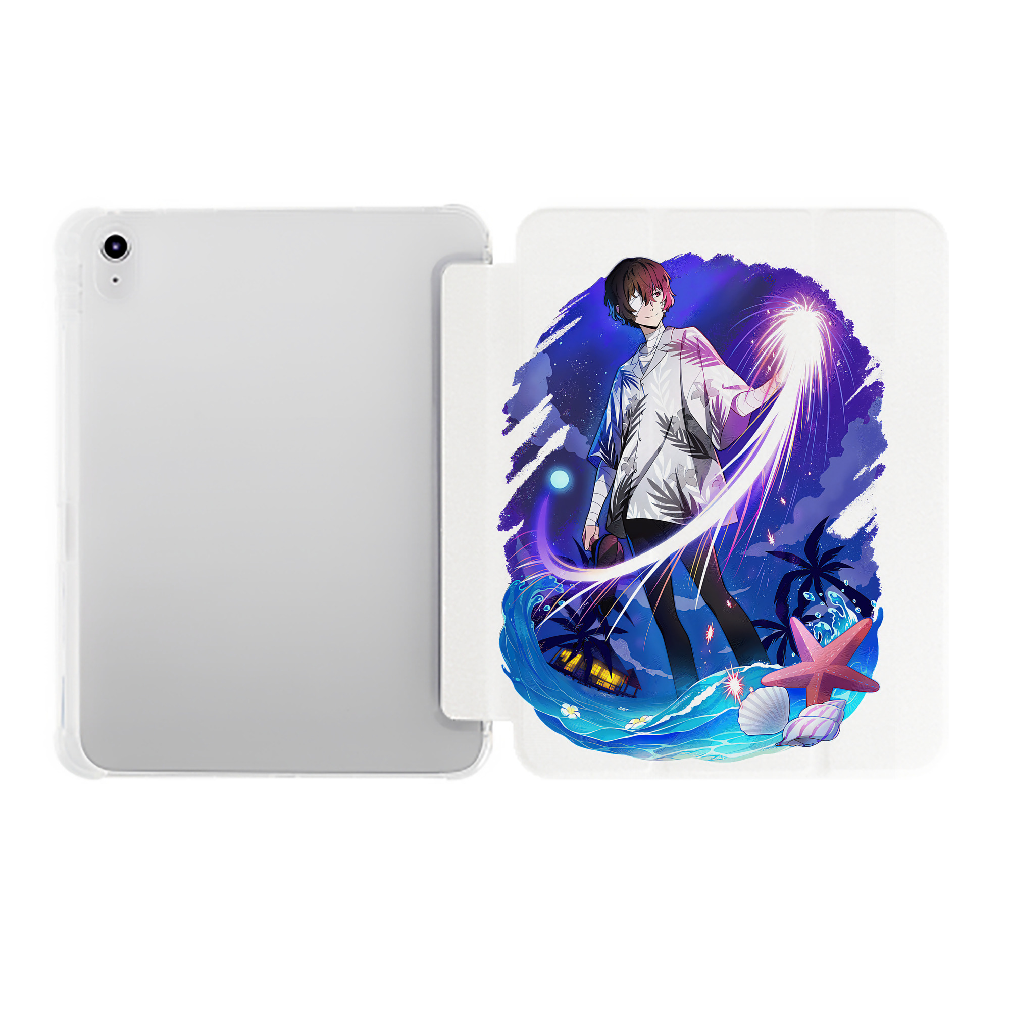 （画像用） 文豪ストレイドッグス Bungo Stray Dogs IPad ケース ペン収納付き 三つ折りスタンド PUレザー×シリコン 対応機種9.5/10.5/10.9インチ